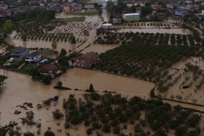 Sakarya'da dere taştı; su baskınları yaşandı 
