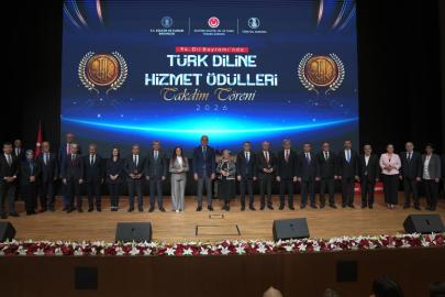 Türk Diline Hizmet Ödülleri sahiplerini buldu