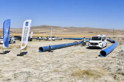 Ankara Polatlı’da tarımsal sulama hattı yenileniyor