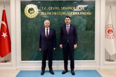 Bakan Kurum, Ankara Büyükşehir Belediye Başkanı Yavaş'ı kabul etti