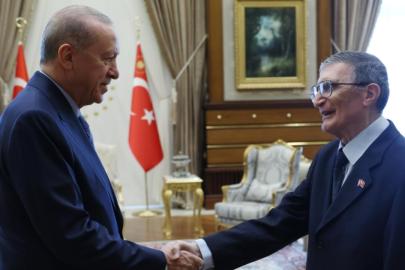 Cumhurbaşkanı Erdoğan, Aziz Sancar'ı kabul etti