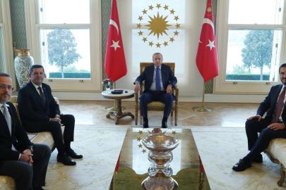 Cumhurbaşkanı Erdoğan, Çekmeköy Belediye Başkanı Çerkez'i kabul etti