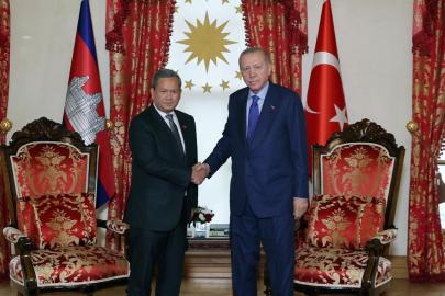 Cumhurbaşkanı Erdoğan, Kamboçya Başbakanı Manet'i kabul etti