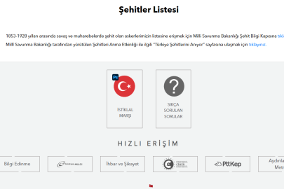 "Dedem nerede şehit oldu?": İşte MSB şehit bilgisi sorgulama ekranı
