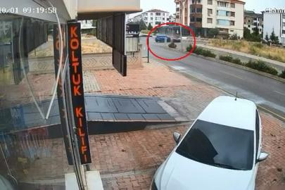 Elazığ’da 3 kişinin yaralandığı kaza, güvenlik kamerasına yansıdı