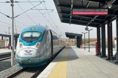 HalkalıKapıkule Hızlı Tren Hattı'nın ÇerkezköyKapıkule kesimi yarın açılacak
