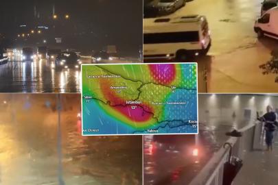 Kırmızı kütleler şehri sardı: İstanbul'da yağmur saat kaçta bitecek?