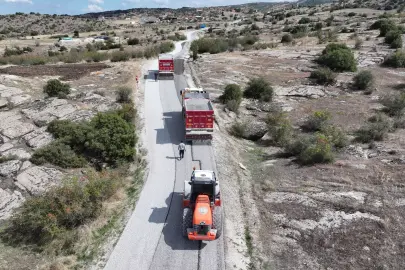 Manisa Kula’da 35 kilometrelik yol yenileniyor