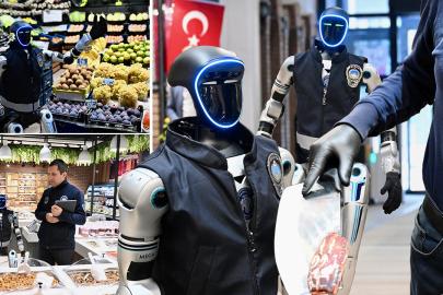 Robot zabıta esnaf denetimine çıktı: Pastırma ikram ettiler, güldüren diyaloglar yaşandı