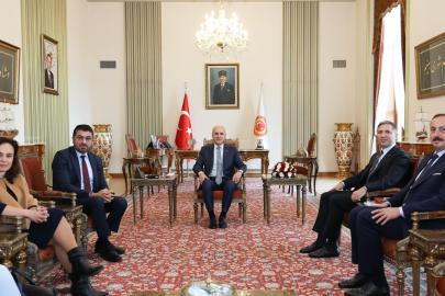 TBMM Başkanı Kurtulmuş, AlmanyaTürkiye Parlamentolar Arası Dostluk Grubu Başkanı Yüksel'i kabul etti