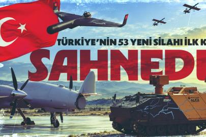 Türkiye'nin 53 yeni silahı ilk kez sahnede