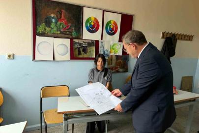 Vali Polat, Güzel Sanatlar Lisesi’nde öğrencilerle buluştu